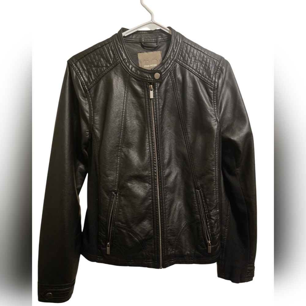 Black Faux Leather Jacket
